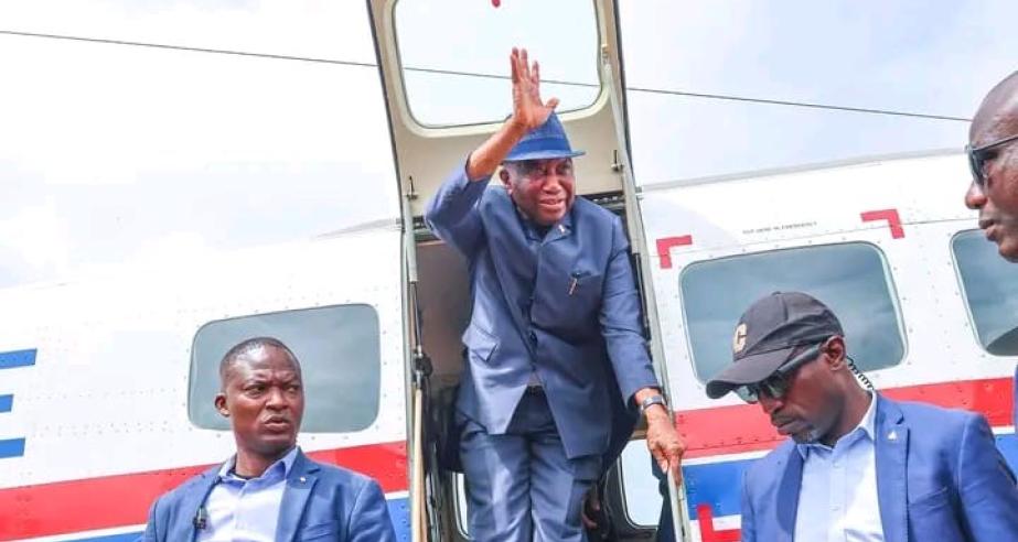 President Joseph Nyuma Boakai, Sr. and delegation arrived in Foya, Lofa County