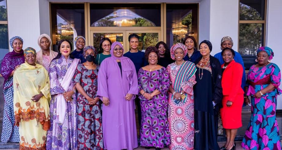 Vice President Howard-Taylor pays courtesy call on Nigeria's First Lady: sharing experiences is vital.