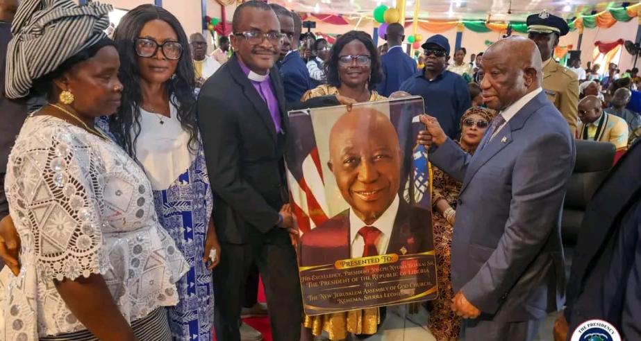 President Receives Accolades at Major Church Event in Sierra Leone  -Touts the Enduring Relations Between Liberia and Sierra Leone 