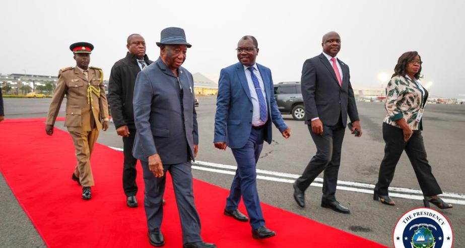 Excellency President Joseph Nyuma Boakai and delegation arrived in Nairobi. 