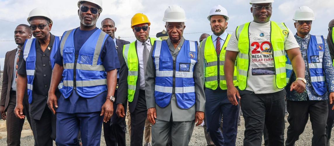 President Boakai Advances Clean Energy Agenda; Dedicates 20-Megawatt Solar Power Plant at Mount Coffee