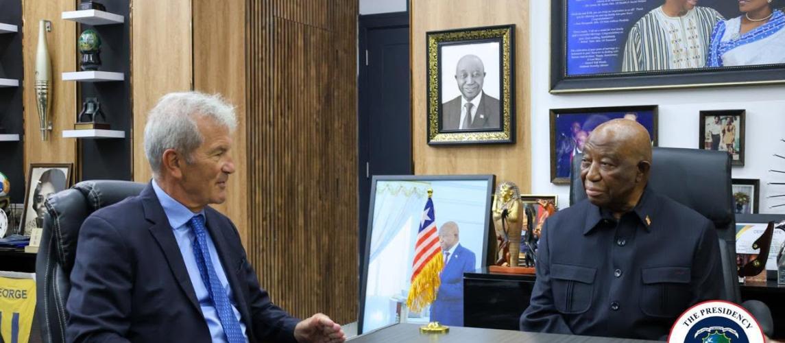 President Boakai Commends Outgoing German Ambassador  ~ as Envoy Takes Leave of the President 