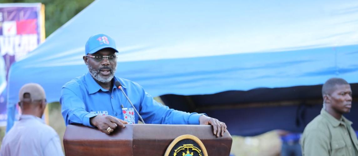 President Weah Takes Campaign Deep Inside Rural Bong