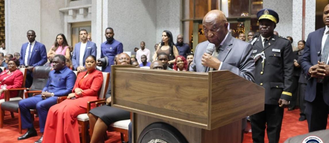 President Boakai Addresses The Nation Following Fire Incident At The Capitol Building