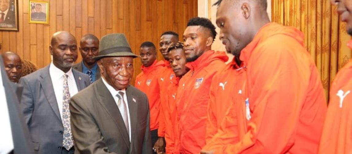 President Boakai encourages the Lone Star of Liberia 