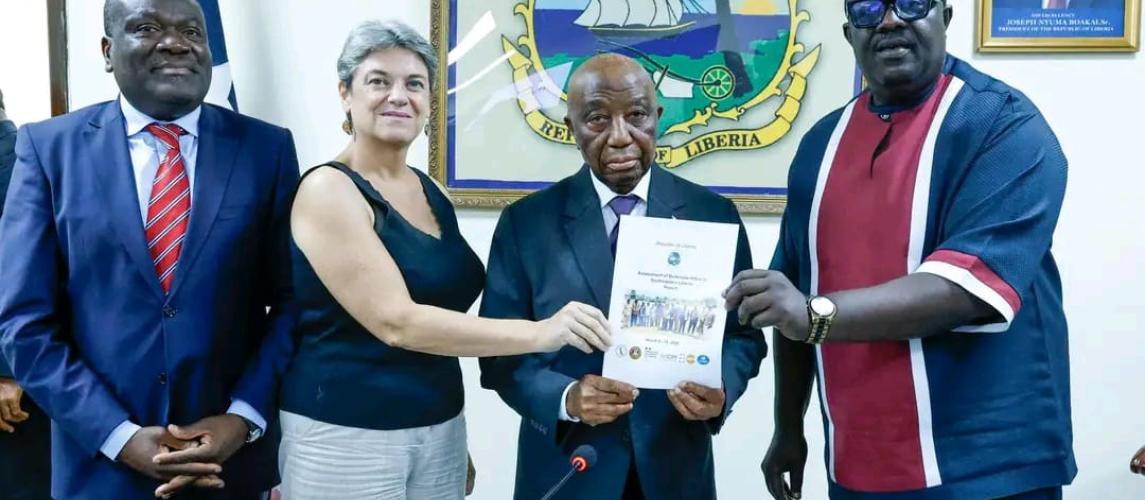 LRRRC Executive Director Presents Report to President Boakai on the Influx of Burkinabè in Liberia.