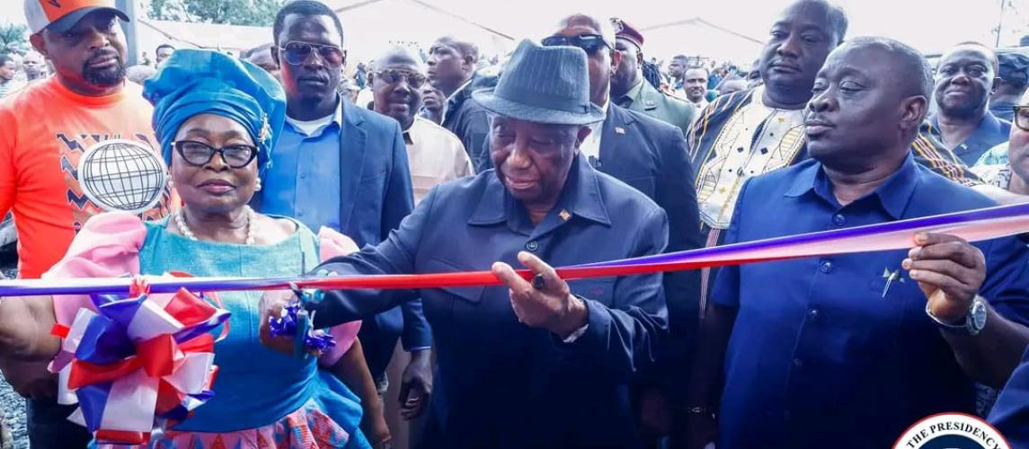 President Boakai, First Lady Dedicate Newly Renovated Gertrude Yancy Public School in Clay Bomi County~ Say, “Liberia's Future is Worth Investing In”