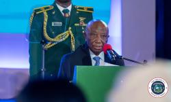 President Boakai Arrives in Abuja 