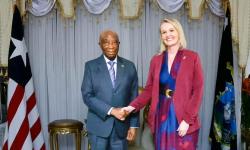 President Boakai Receives New U.S. Chargé d'Affaires Kristin Gilmore, ~ Eyes Broader Bilateral Cooperation with the U.S.A.