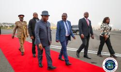 Excellency President Joseph Nyuma Boakai and delegation arrived in Nairobi. 