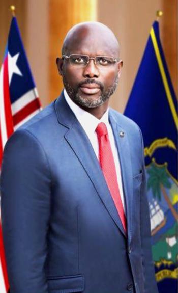 H.E. George Manneh Weah President of the Republic of Liberia Photo Credit: Emansion