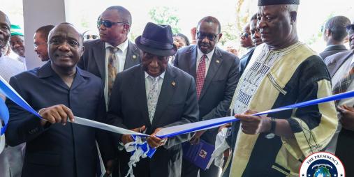 President Joseph Nyuma Boakai, Sr. officially launched the Ministry of Local Government and dedicated the newly constructed Joseph Nyuma Boakai Decentralization Building.