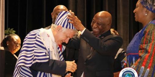 President Boakai Honors U.S. Senator Jack Reed