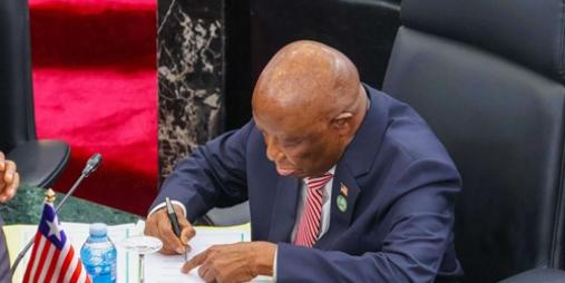 President Boakai Joins West African Leaders in Signing ECOWAS 50th Anniversary Declaration 