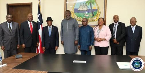 President Boakai Meets With Visiting ECOWAS Delegation, Discuses Nation-Building and Reconciliation