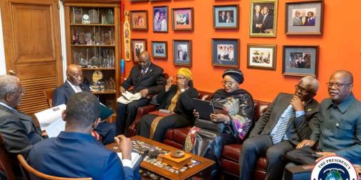 President Boakai Advances Liberia–U.S. Partnership in Meeting with Congressman Gregory Meeks