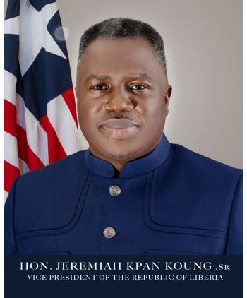 H.E. Jeremiah Kpan Koung, Sr., Vice President of Liberia